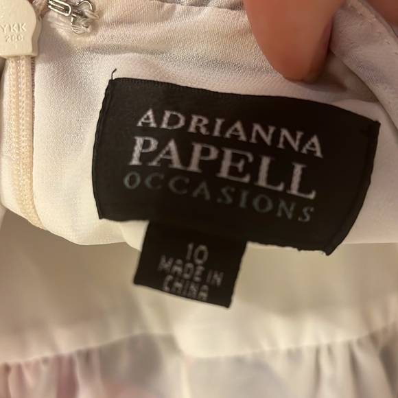 Adrianna Papell occasions 10 floral 100% silk halter dress - Picture 8 of 9